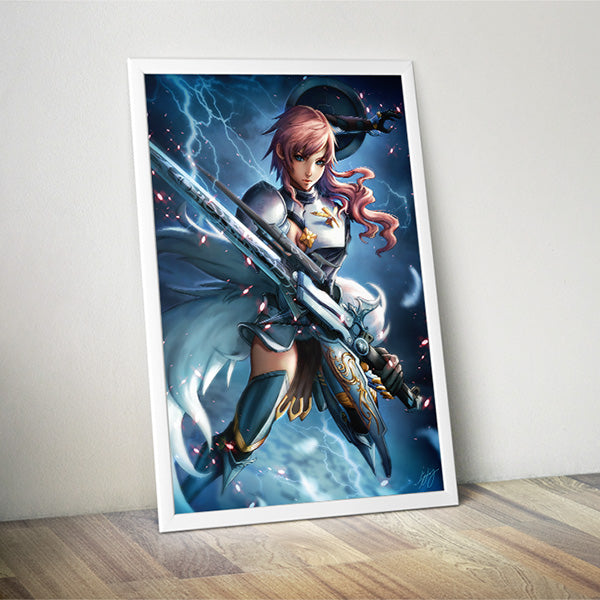 Valkyrie Lightning Poster Print - nayukidraws