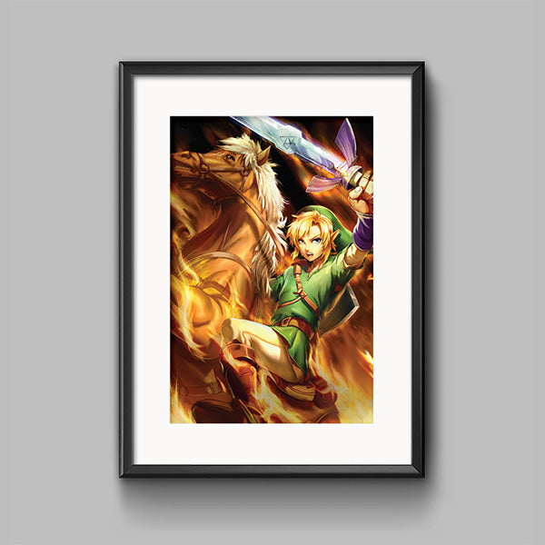 Link Legend of Zelda Poster Print - nayukidraws
