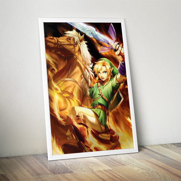 Link Legend of Zelda Poster Print - nayukidraws