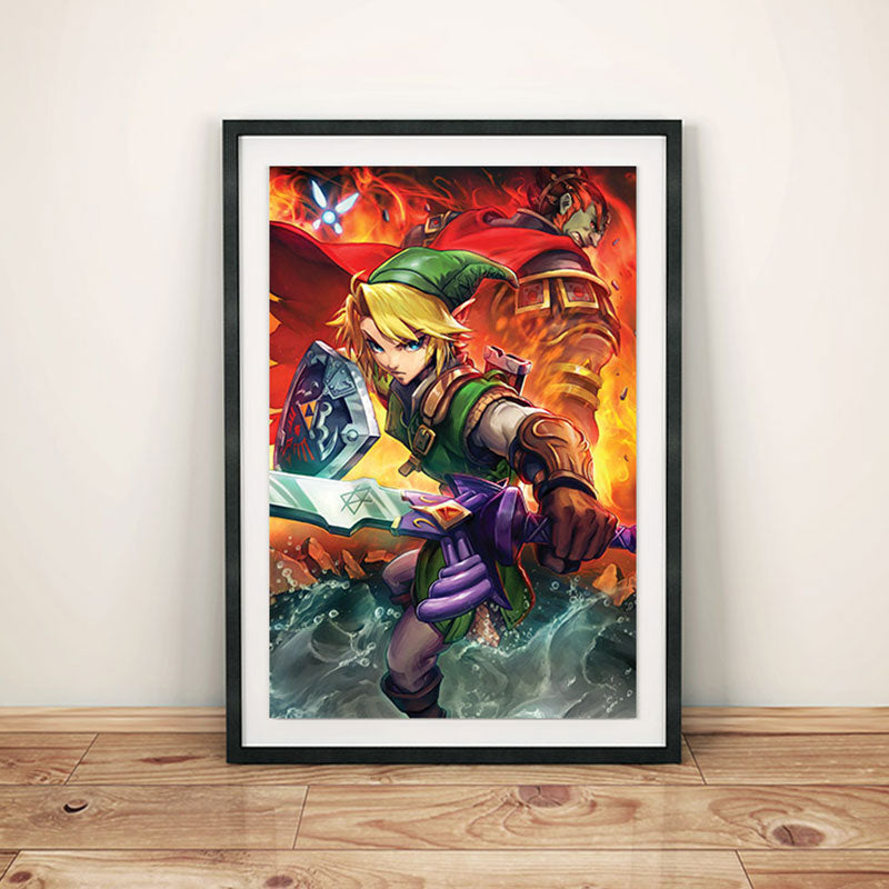 Link & Ganondorf Poster Print