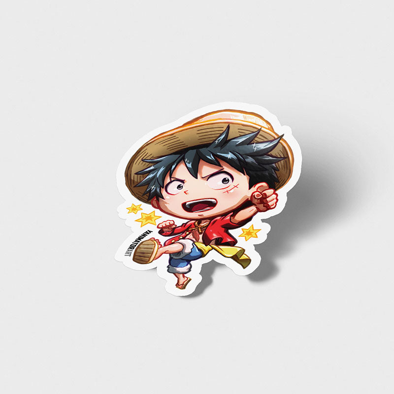 Luffy Mini Sticker Luffy Vinyl Sticker – YanimatorART