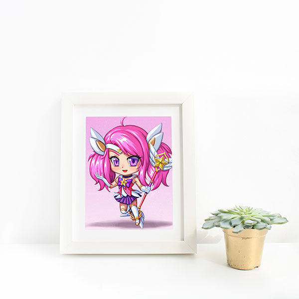 Star Guardian Lux Chibi Mini Print - nayukidraws