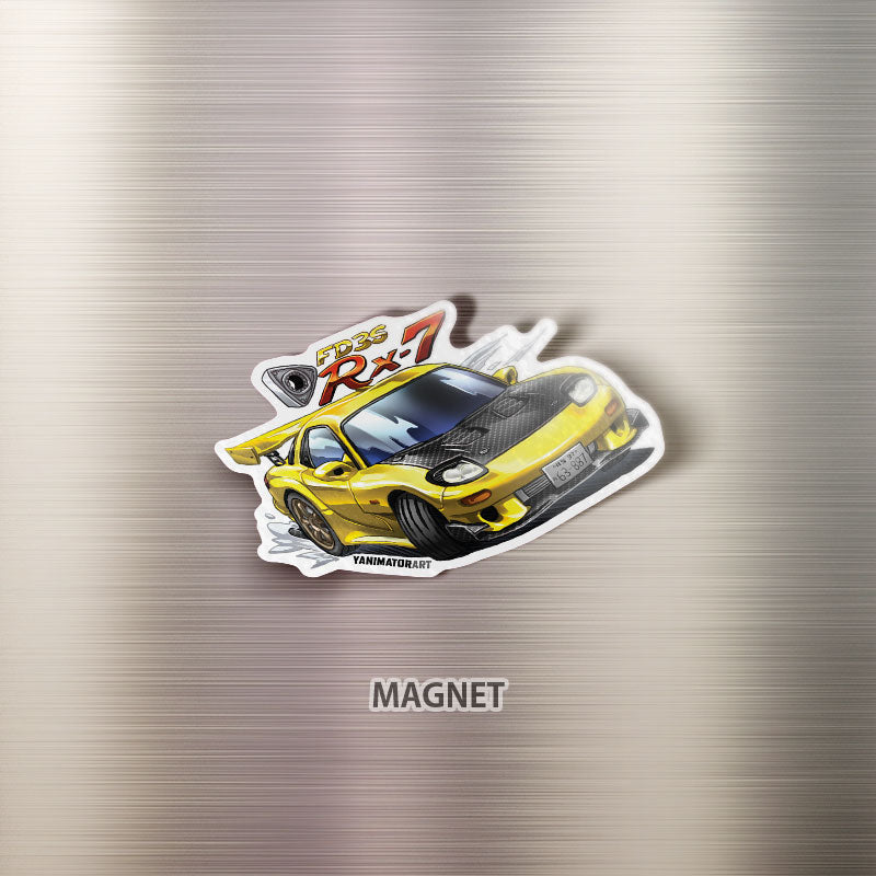 Initial D Cars - Maz Magnet FULL SET [7 PCS] – YanimatorART