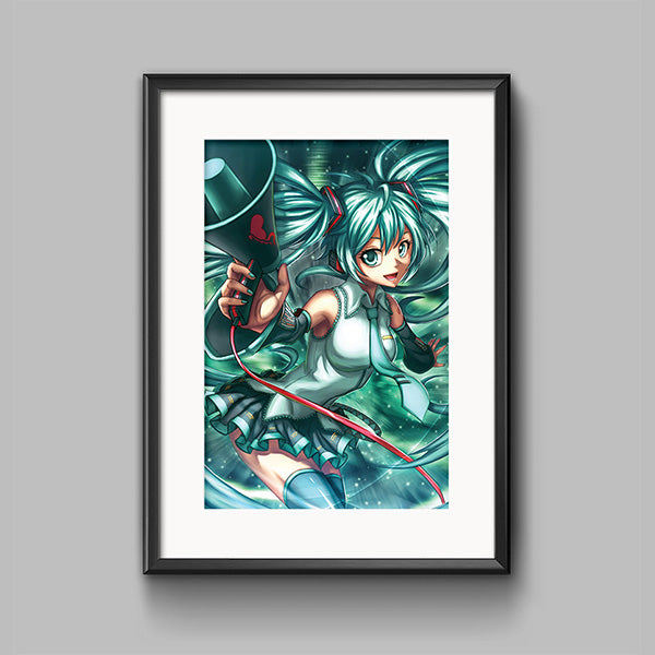 Hatsune Miku Poster Print - nayukidraws