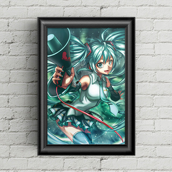 Hatsune Miku Poster Print - nayukidraws