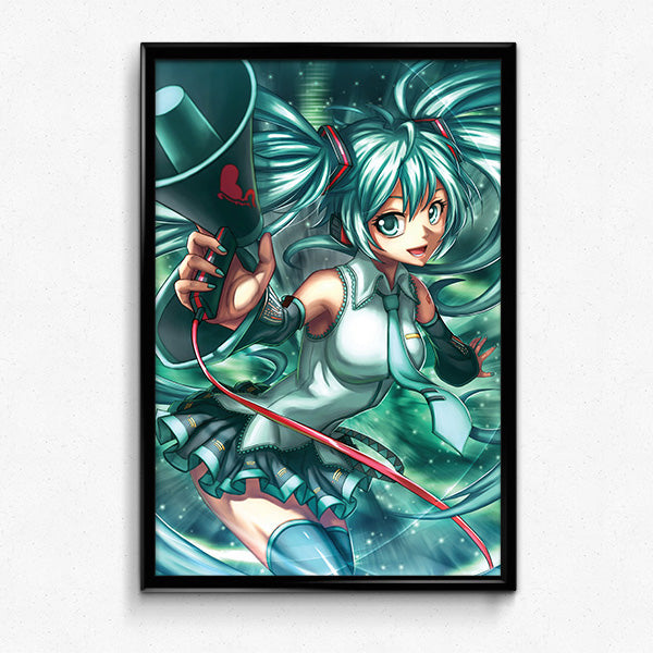 Hatsune Miku Poster Print - nayukidraws