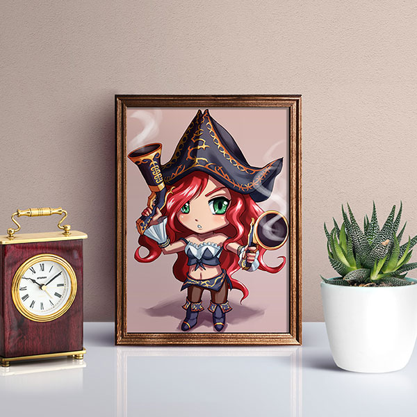 Miss Fortune Chibi Mini Print - nayukidraws