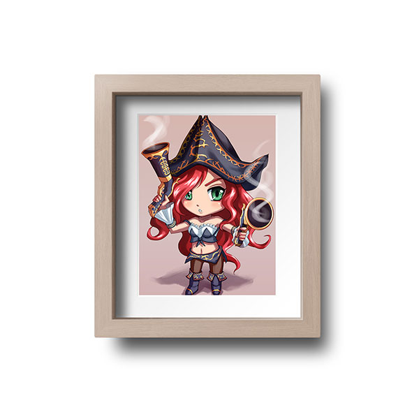 Miss Fortune Chibi Mini Print - nayukidraws