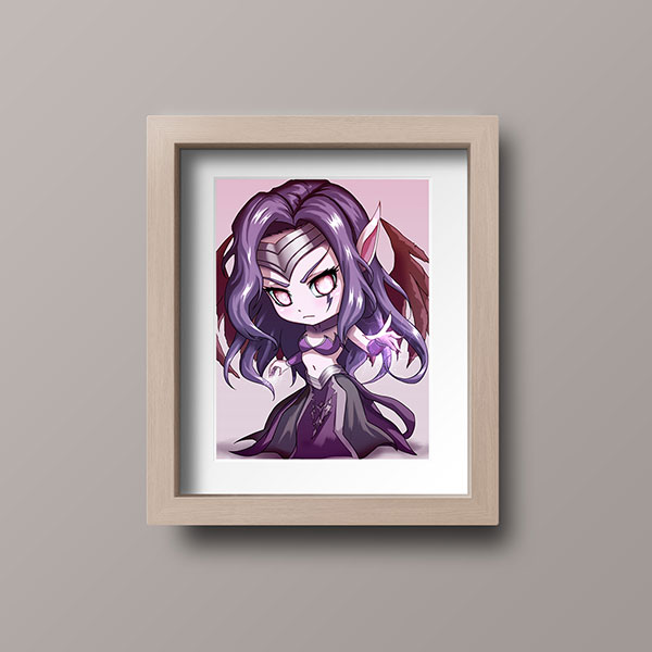 Morgana Chibi Mini Print - nayukidraws