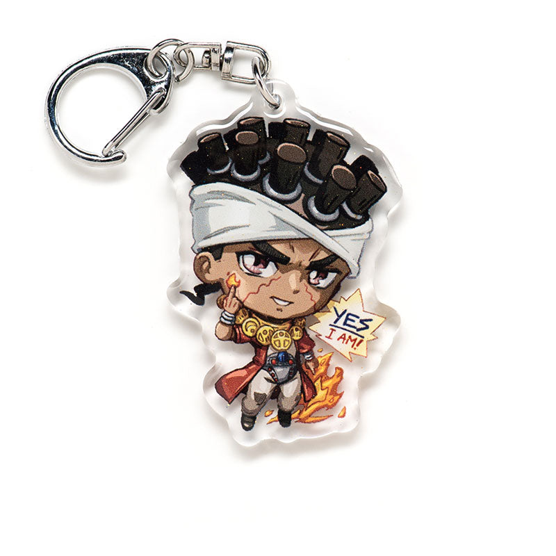 JJBA PART 3 & 4 - Acrylic Charm Keychain FULL SET [8PCS]