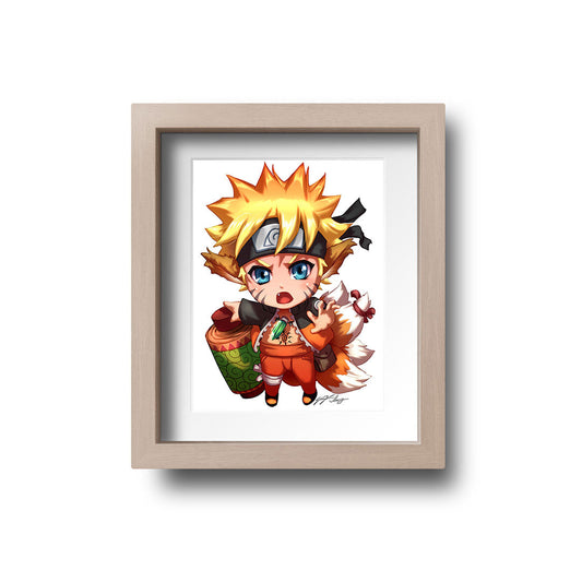 Naruto Chibi Mini Print - nayukidraws