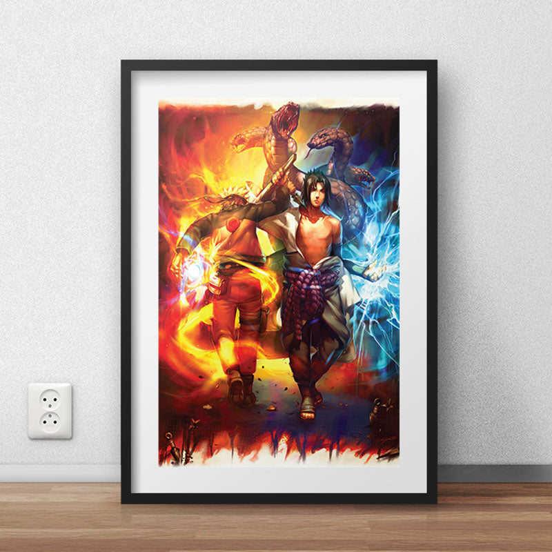 Naruto & Sasuke Poster Print