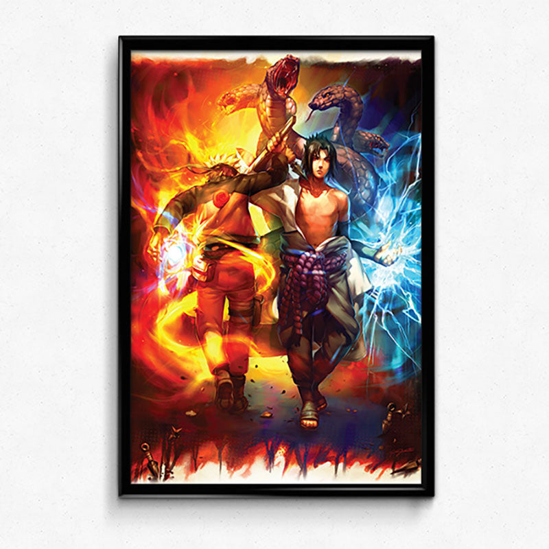 Naruto & Sasuke Poster Print