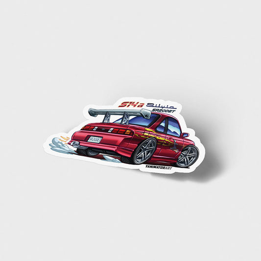 S14 240SX Rear Letty FnF Red Vinyl Sticker