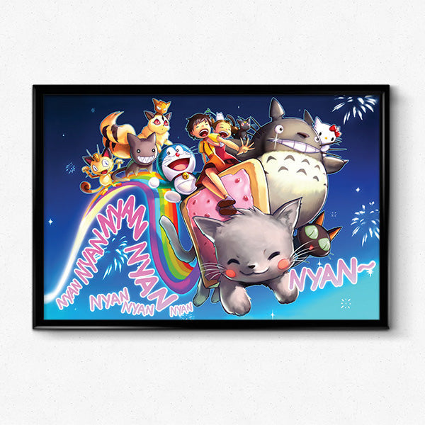 Nyan Cat Poster Print - nayukidraws