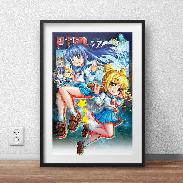 Pop Team Epic Poster Print - nayukidraws