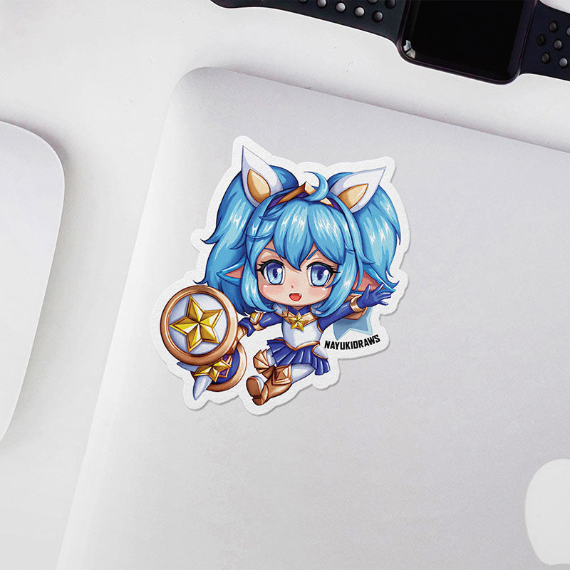 Star Guardian Poppy Vinyl Sticker - nayukidraws