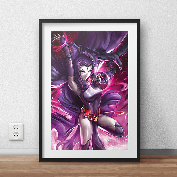 Raven Poster Print - nayukidraws