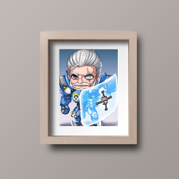 Young Reinhardt Chibi Mini Print