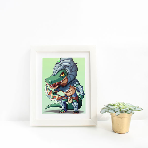 Renekton Chibi Mini Print - nayukidraws