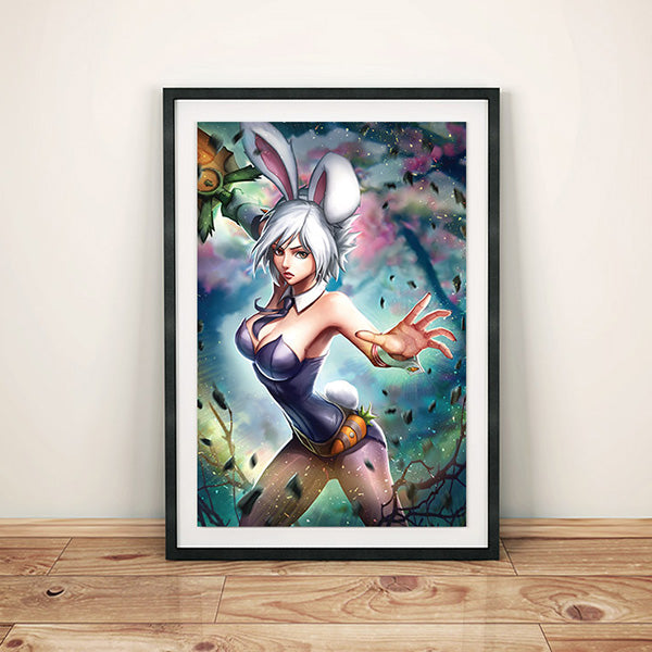 Battle Bunny Riven Poster Print - nayukidraws