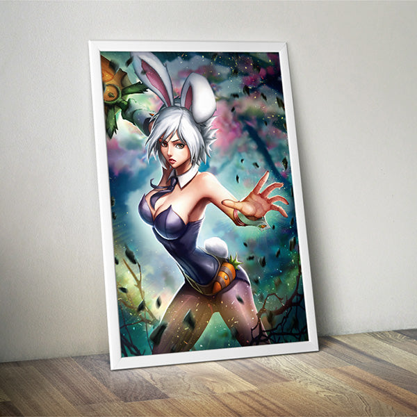 Battle Bunny Riven Poster Print - nayukidraws