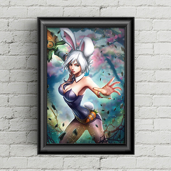 Battle Bunny Riven Poster Print - nayukidraws