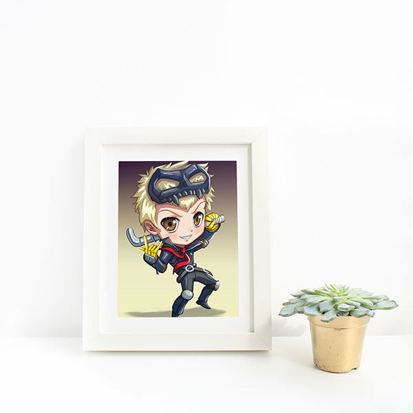 Ryuji Chibi Mini Print - nayukidraws