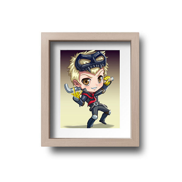 Ryuji Chibi Mini Print - nayukidraws