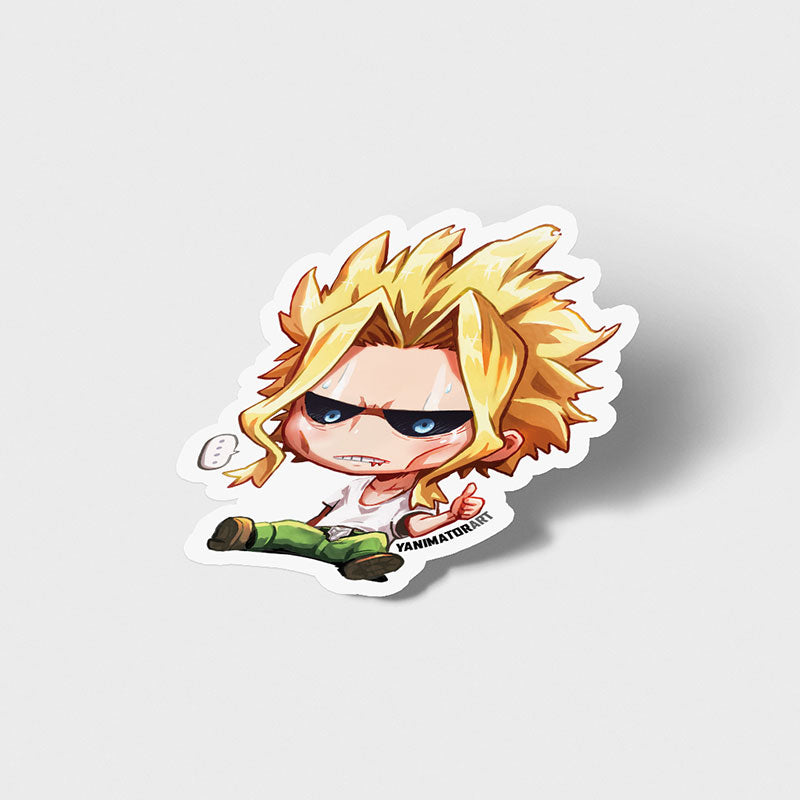 Toshinori Yagi All Might Vinyl Sticker