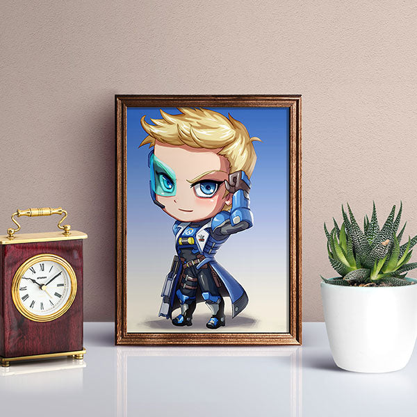 Captain Jack Morrison (Soldier 76) Chibi Mini Print