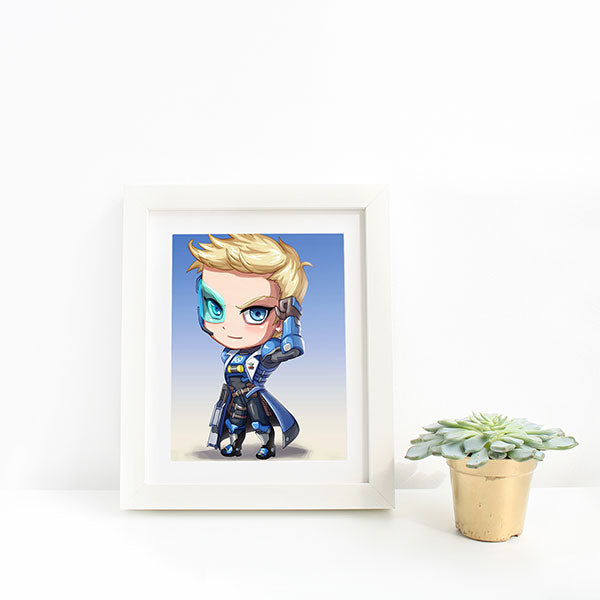 Captain Jack Morrison (Soldier 76) Chibi Mini Print