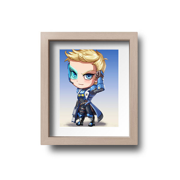 Captain Jack Morrison (Soldier 76) Chibi Mini Print