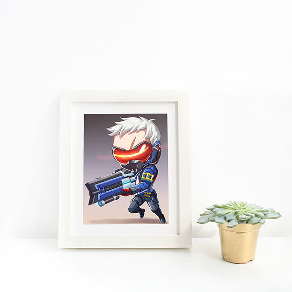 Soldier 76 Chibi Mini Print