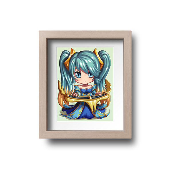 Sona Chibi Mini Print - nayukidraws