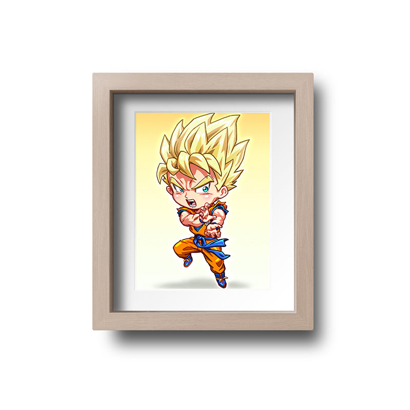 SSJ Goku Mini Print