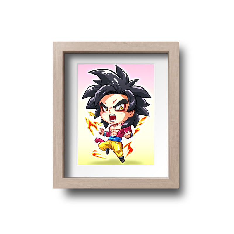 SSJ4 Goku Mini Print