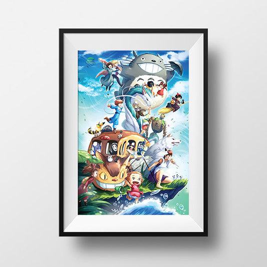 Studio Ghibli Poster Print - nayukidraws