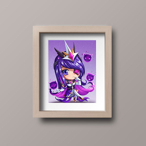 Star Guardian Syndra Chibi Mini Print - nayukidraws