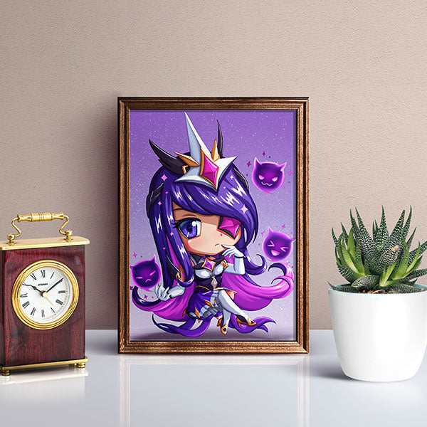 Star Guardian Syndra Chibi Mini Print - nayukidraws