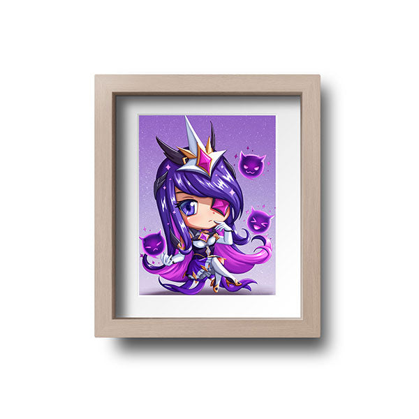 Star Guardian Syndra Chibi Mini Print - nayukidraws