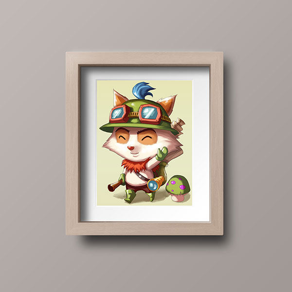 Teemo Chibi Mini Print - nayukidraws