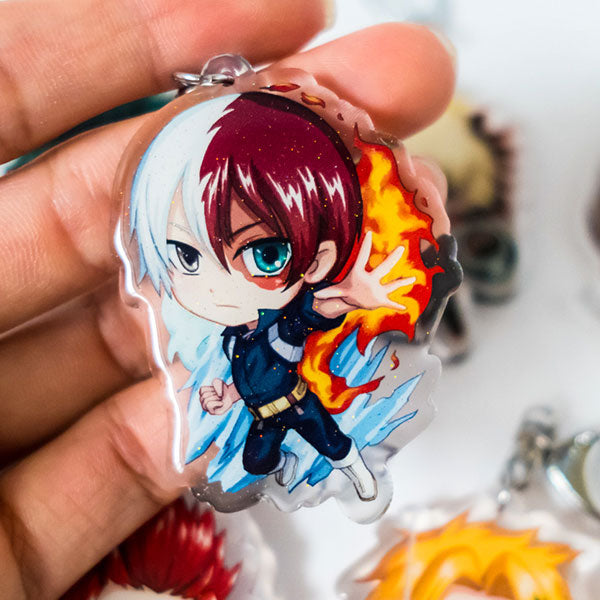 Todoroki Acrylic Keychain - nayukidraws