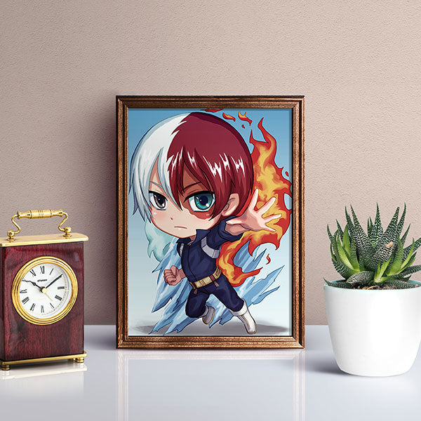 Todoroki Chibi Mini Print - nayukidraws