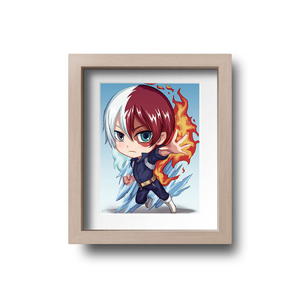 Todoroki Chibi Mini Print - nayukidraws