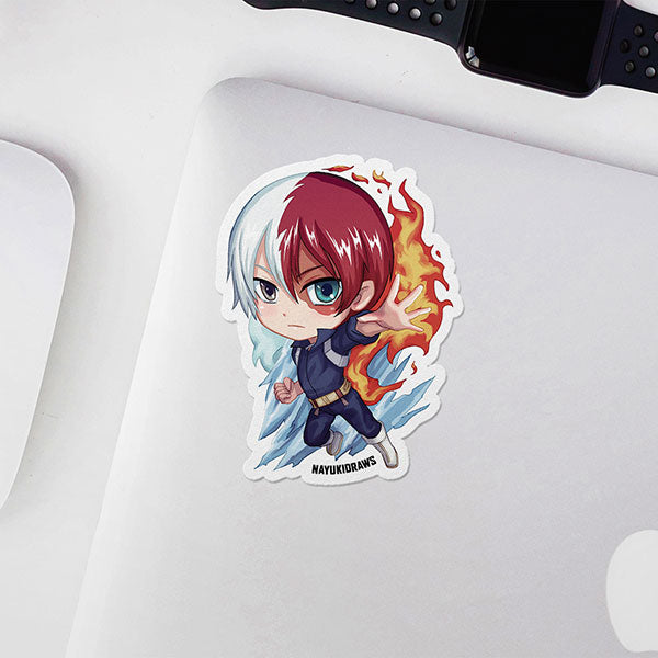 Todoroki Vinyl Sticker - nayukidraws