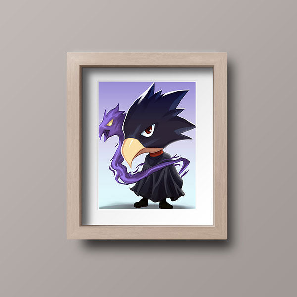 Tokoyami Chibi Mini Print - nayukidraws