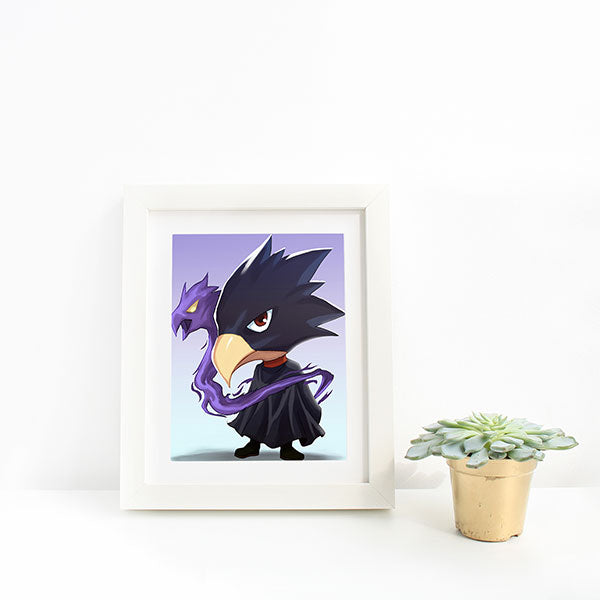 Tokoyami Chibi Mini Print - nayukidraws