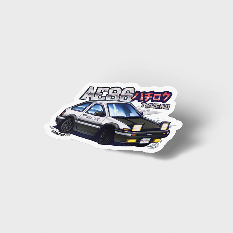 Initial D 4th Stage Cars Vinyl Stickers FULL SET [14 PCS]