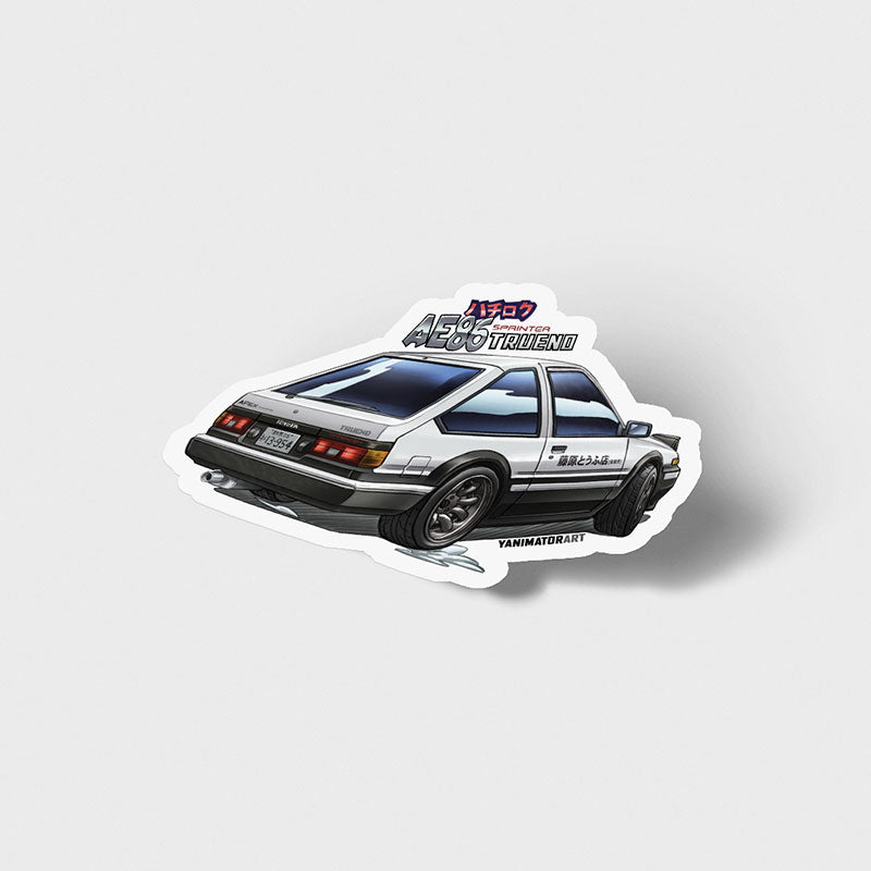 Initial D 4th Stage Cars Vinyl Stickers FULL SET [14 PCS]